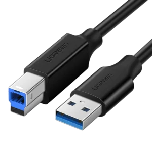 Ugreen US210 10372 Printer Kabelis USB-A 3.0 / USB-B 5Gbps 2m - juodos spalvos - Image 1