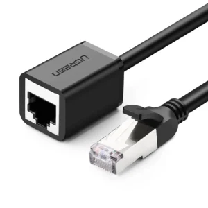 Ugreen NW112 11278 Network Ethernet Kabelis RJ45 (female) - RJ45 (male) F/UTP Cat. 6 1 Gbps 0.5m - juodos spalvos - Image 1