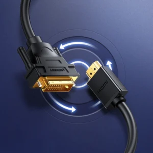 Ugreen bi-directional kabelis HDMI - DVI 2m juodos spalvos (HD106) - Image 3