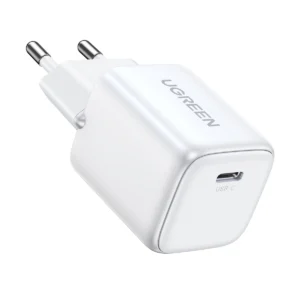 GaN USB C 30W PD Ugreen Nexode Mini fast charger - baltos spalvos - Image 1