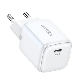 GaN USB C 30W PD Ugreen Nexode Mini fast charger - baltos spalvos - Image 3