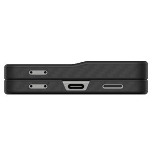Juodas (Aramid) dėklas Samsung Galaxy Z Flip 7 telefonui "Spigen Airskin" - Image 14