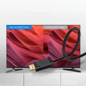 Ugreen DP102 10213 DisplayPort 1.2 4K / DisplayPort 1.2 4K Kabelis 5m - juodos spalvos - Image 3