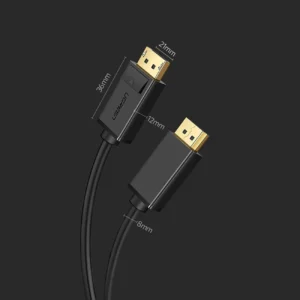 Ugreen DP102 10213 DisplayPort 1.2 4K / DisplayPort 1.2 4K Kabelis 5m - juodos spalvos - Image 9