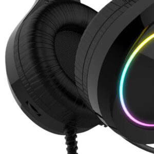 Žaidimų ausinės Havit GAMENOTE H2232D RGB USB+3.5mm - Image 4
