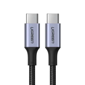 Ugreen US316 USB-C / USB-C Kabelis 480Mb/s 5A 0.5m - pilkos spalvos - Image 1