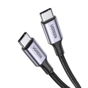 Ugreen US316 USB-C / USB-C Kabelis 480Mb/s 5A 0.5m - pilkos spalvos - Image 2