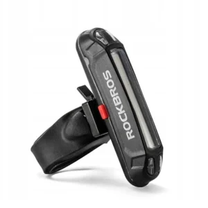 Rockbros A54BK Rear Bike Light + Micro USB - USB-A Cable - juodos spalvos