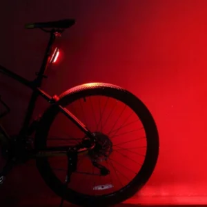 Rockbros A54BK Rear Bike Light + Micro USB - USB-A Cable - juodos spalvos - Image 6