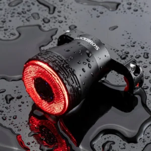 Rockbros Q5 Rear Bike Light with Intelligent Stop System - juodos spalvos - Image 3