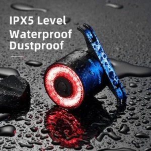 Rockbros Q3 Rear Bike Light with Smart Stop System - juodos spalvos - Image 5