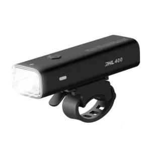 Rockbros 24310006001 front bicycle light 400 lm + micro USB cable - USB-A - juodos spalvos