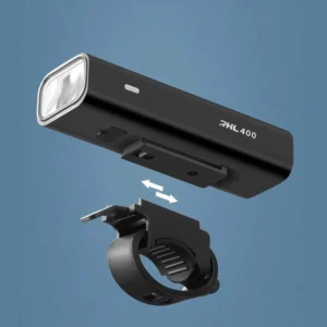 Rockbros 24310006001 front bicycle light 400 lm + micro USB cable - USB-A - juodos spalvos - Image 3