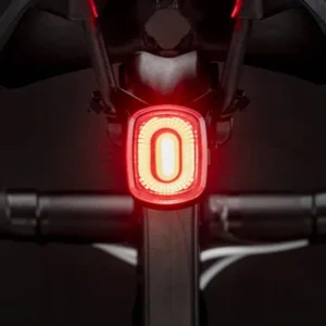 Rockbros Q2S LED Rear Bike Light with Smart Stop System + USB-C - USB-A Kabelis - juodos spalvos - Image 5
