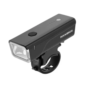 Rockbros 24510003001 front bicycle light 260 lm + USB-C - USB-A cable - juodos spalvos