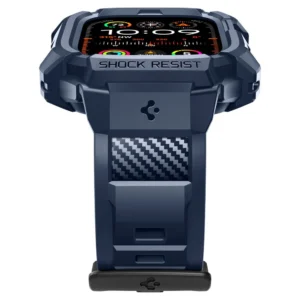 Spigen Rugged Armor Pro dėklas skirtas Apple Watch Ultra 1 / 2 (49mm) - mėlynos spalvos - Image 4