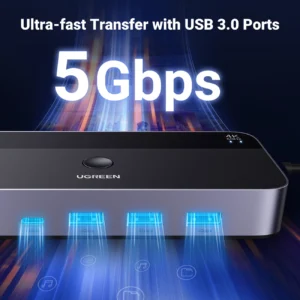 Ugreen CM664 HDMI switch 2in1 KVM switch - juodos spalvos - Image 8