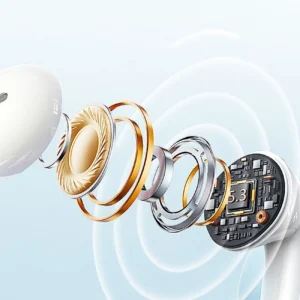 Dudao U14+ belaidės į ausis įkišamos TWS Bluetooth 5.3 ausinės - baltao spalvos - Image 3