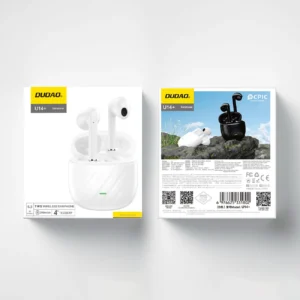 Dudao U14+ belaidės į ausis įkišamos TWS Bluetooth 5.3 ausinės - baltao spalvos - Image 6