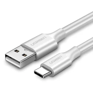 Ugreen US287 60122 USB-A / USB-C 3A Kabelis 1.5m - baltos spalvos - Image 1