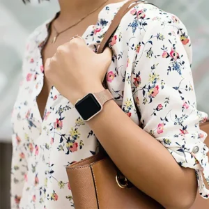 Tech-Protect Thin Milanese apyrankė skirta Apple Watch 4 / 5 / 6 / 7 / 8 / 9 / SE (38/40/41 mm) - rožinės spalvos - Image 3
