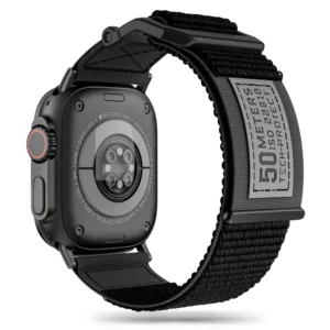 Tech-Protect Scout apyrankė skirta Apple Watch 4 / 5 / 6 / 7 / 8 / 9 / SE / Ultra 1 / 2 (42/44/45/49 mm) - juodos spalvos - Image 1