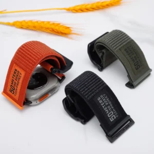 Tech-Protect Scout apyrankė skirta Apple Watch 4 / 5 / 6 / 7 / 8 / 9 / SE / Ultra 1 / 2 (42/44/45/49 mm) - juodos spalvos - Image 2