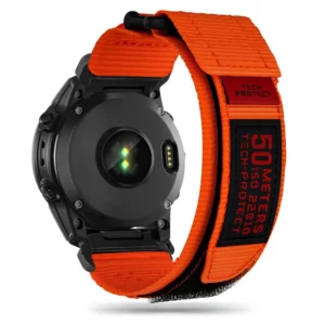 Tech-Protect Scout Pro 2 apyrankė skirta Garmin Fenix 3 / 5X / 3HR / 5X Plus / 6X / 6X Pro / 7X - oranžinės spalvos - Image 1