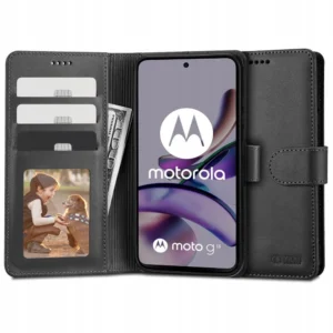 Tech-Protect Wallet dėklas skirtas Motorola Moto G13 / G23 / G53 5G - juodos spalvos - Image 1