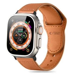 Tech-Protect Naturalfit apyrankė skirta Apple Watch 4 / 5 / 6 / 7 / 8 / 9 / SE (38 / 40 / 41 mm) - rudos spalvos - Image 1