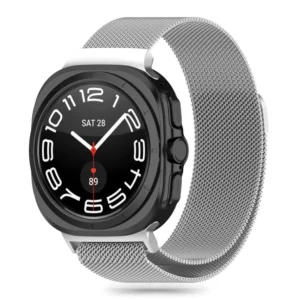 Tech-Protect MilaneseBand apyrankė skirta Samsung Galaxy Watch Ultra (47mm) - sidabro spalvos - Image 1