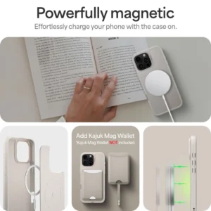 Spigen Cyrill Kajuk MagSafe iPhone 16 Pro dėklas - Beige - Image 6