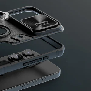 Nillkin CamShield Armor dėklas skirtas iPhone 15 Pro Max - juodos spalvos - Image 7