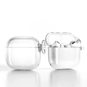 Glitter dėklas AirPods 4 - skaidrus