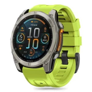Tech-Protect Silicone apyrankė Garmin Fenix 5 / 6 / 6 Pro / 7 / 8 (47 mm) / E - žalios spalvos - Image 1