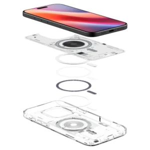 Spigen Ultra Hybrid Mag MagSafe Apple iPhone 16 Pro dėklas - skaidrus - Image 6