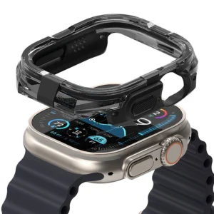 Ringke Fusion Bumper dėklas skirtas Apple Watch Ultra 49mm - juodos spalvos - Image 1