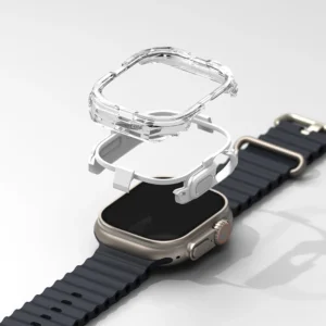 Ringke Fusion Bumper dėklas skirtas Apple Watch Ultra 49mm - juodos spalvos - Image 5