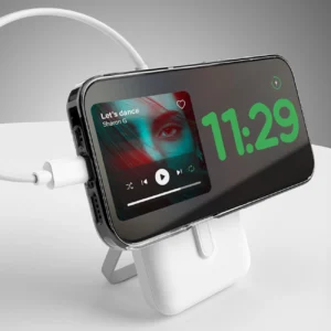 Puro 10000mAh MagSafe Wireless Power Bank su Aluminum Stand - baltos spalvos - Image 6