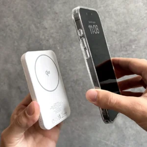 Powerbank Puro Mag Plus 5000mAh 20W Qi2 suderinamas su MagSafe 1x USB-C Power Delivery - baltos spalvos - Image 3