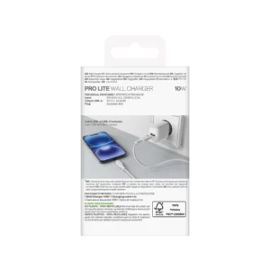 Puro PROLITE 10W USB-A wall charger + USB-A - USB-C kabelis 1.2m - baltos spalvos - Image 3