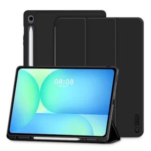 TechProtect SmartCase Pen dėklas skirtas Samsung Galaxy Tab S10 FE+ 13.1 X620 / X626B - juodos spalvos