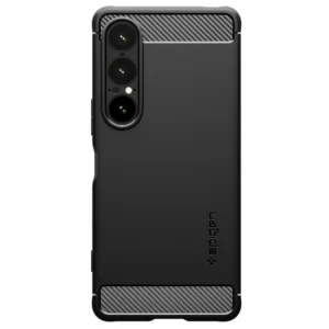 Spigen Rugged Armor dėklas skirtas Sony Xperia 1 VII - Matte juodos spalvos - Image 2
