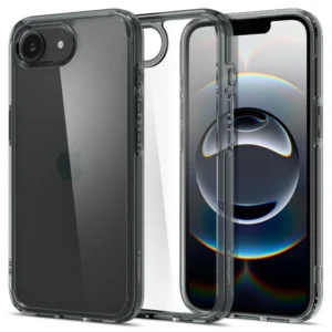 Spigen Ultra Hybrid dėklas skirtas iPhone 16e - pilkos spalvos