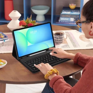 Tech-Protect SC Pen + Keyboard dėklas skirtas Samsung Galaxy Tab S10 FE+ 13.1 X620 / X626B - juodos spalvos - Image 9