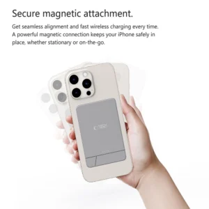 Powerbank Tech-Protect PB14 LifeMag MagSafe 5000 mAh - pilkos spalvos - Image 6