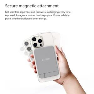 Powerbank Tech-Protect PB14 LifeMag MagSafe 10000 mAh - pilkos spalvos - Image 6