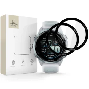 Tech-Protect Glass Flex+ Hybrid Glass 2-pack skirtas Garmin Forerunner 570 42mm - juodos spalvos - Image 1