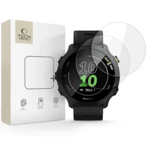 Tech-Protect Glass Fit+ 2-pack apsauginis stiklas skirtas Garmin Forerunner 55 - skaidrus