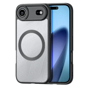 Dux Ducis Aimo Mag dėklas su Magnetic Ring skirtas Apple iPhone 17 Air – juodos spalvos